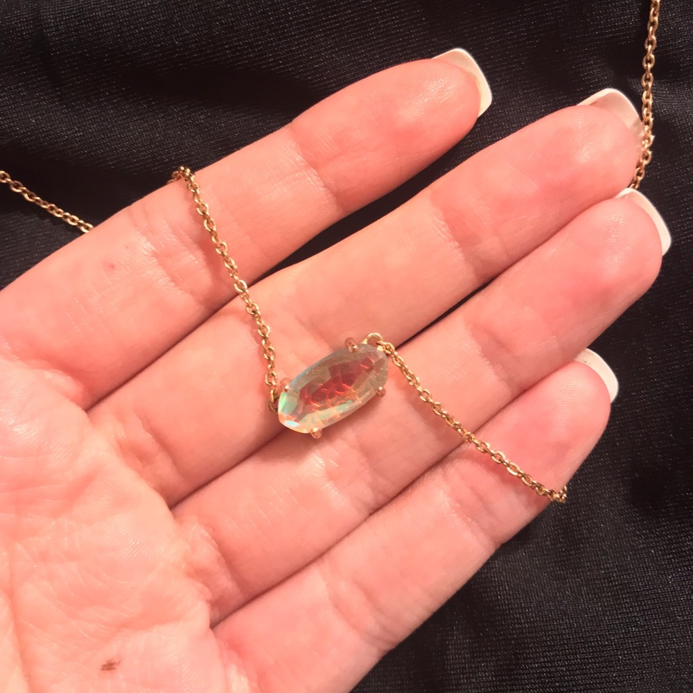 Kendra scott rose gold chain necklace